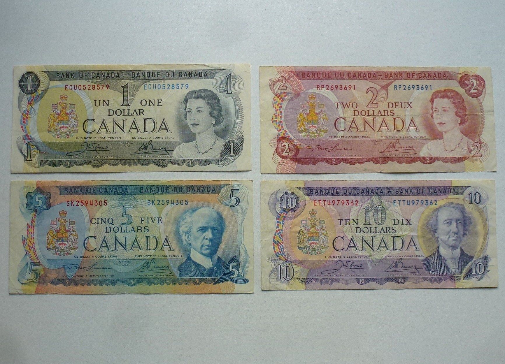 Banconote: Lot ++ 7 Banknoten aus Canada – Usato da Walkringen venduto da Casablanca777 2