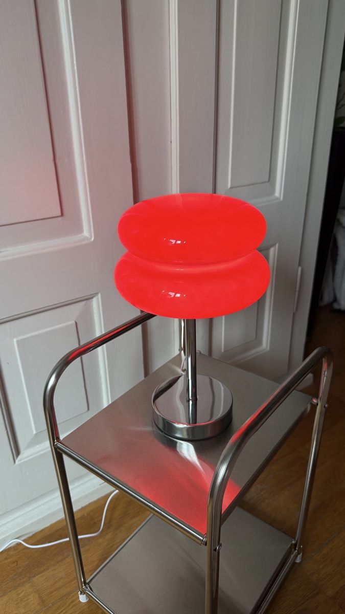 Lampen: Tischleuchte rot Glas Metall – Neu (gemäss Beschreibung) aus Zürich von Julia_Ch 2