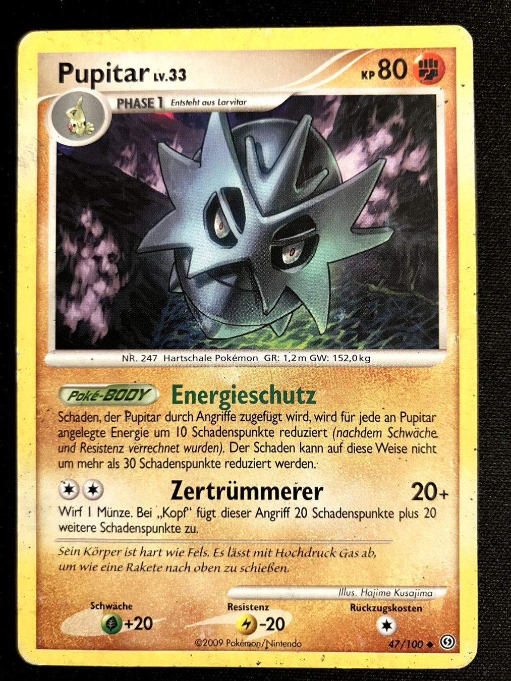 Pokémon Carte collezionabili: Pokemon Pupitar - Sturmtief 47/100 - Deutsch – Usato da Bern venduto da Big_GS