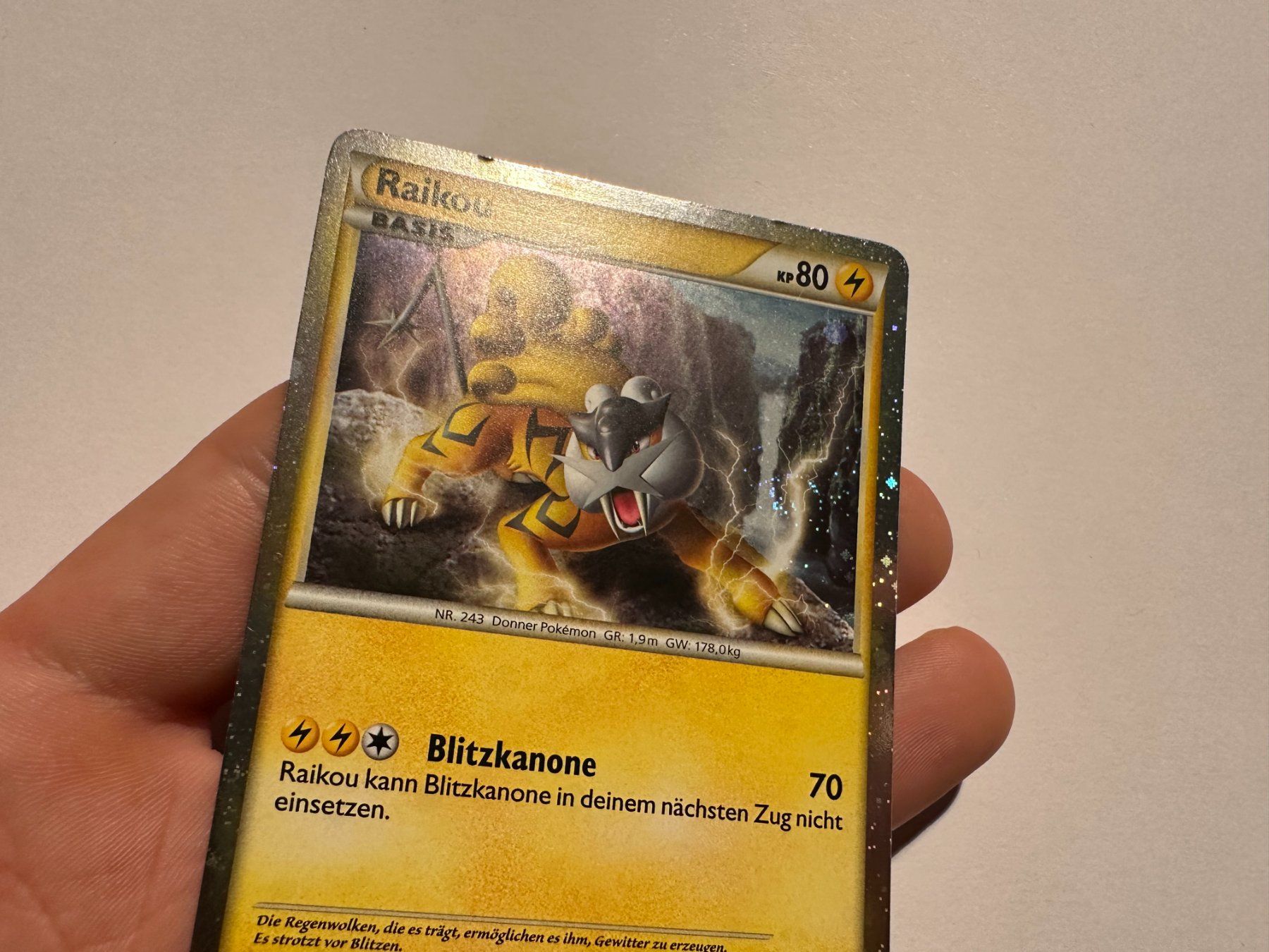 Pokémon Carte collezionabili: Raikou holo HGSS Promo DE – Usato da Hagendorn venduto da Pokecollectorch 4