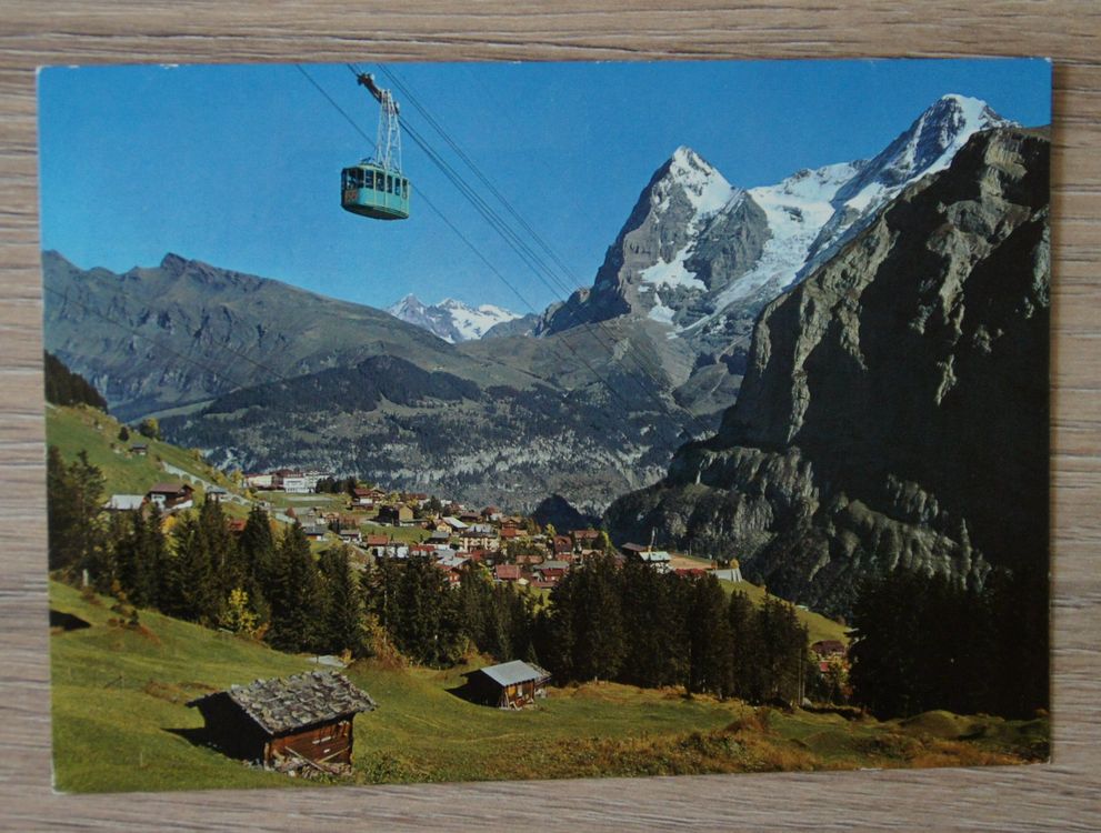 Mürren, Schilthornbahn - Werbekarte der Betreiber von 1967 (Gebraucht ...