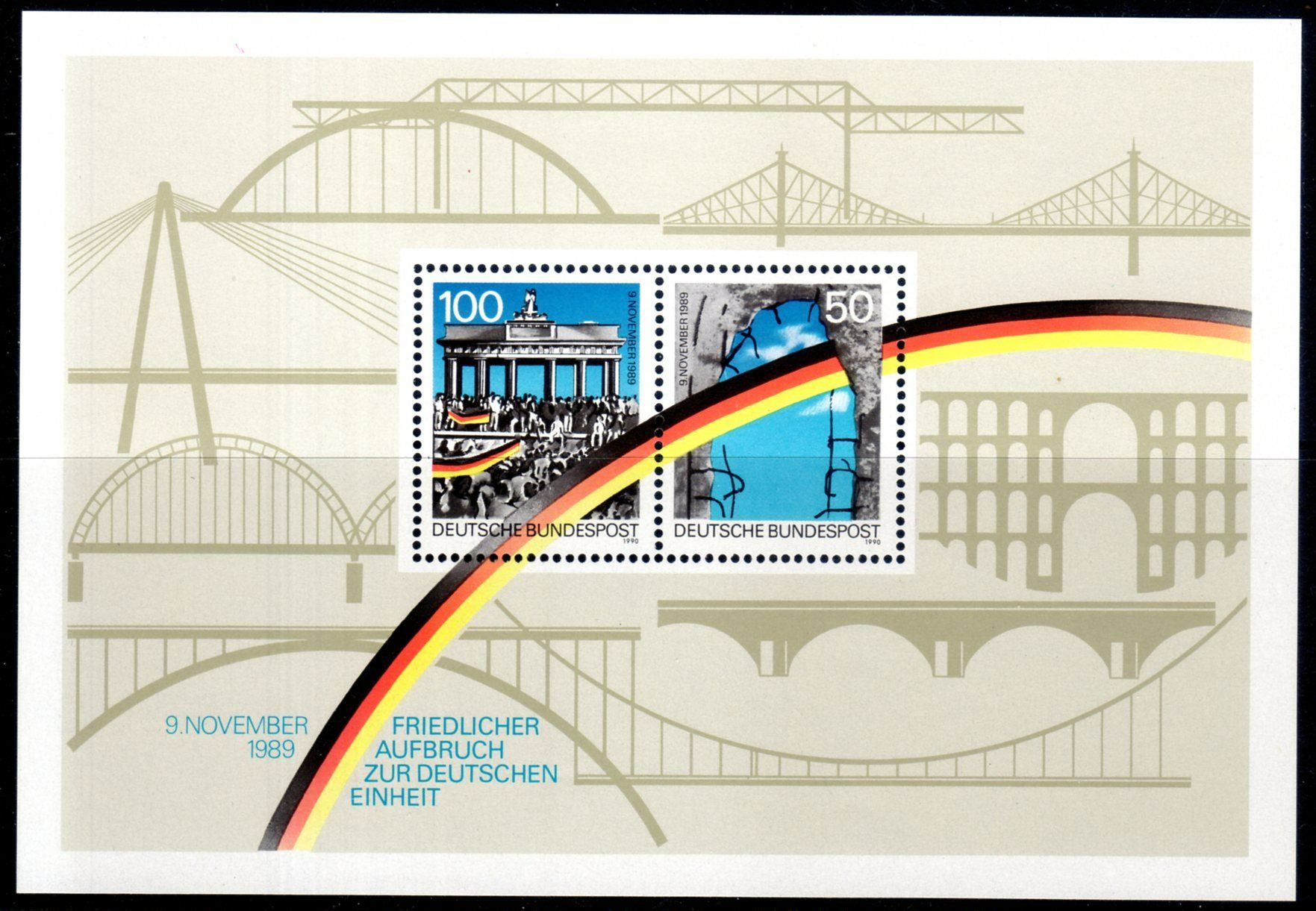 Tutti i francobolli: DEUTSCHE EINHEIT BRIEFMARKENBLOCK ** POSTFRISCH ** - EY99 – Nuovo (secondo la descrizione) da Losone venduto da EM2019