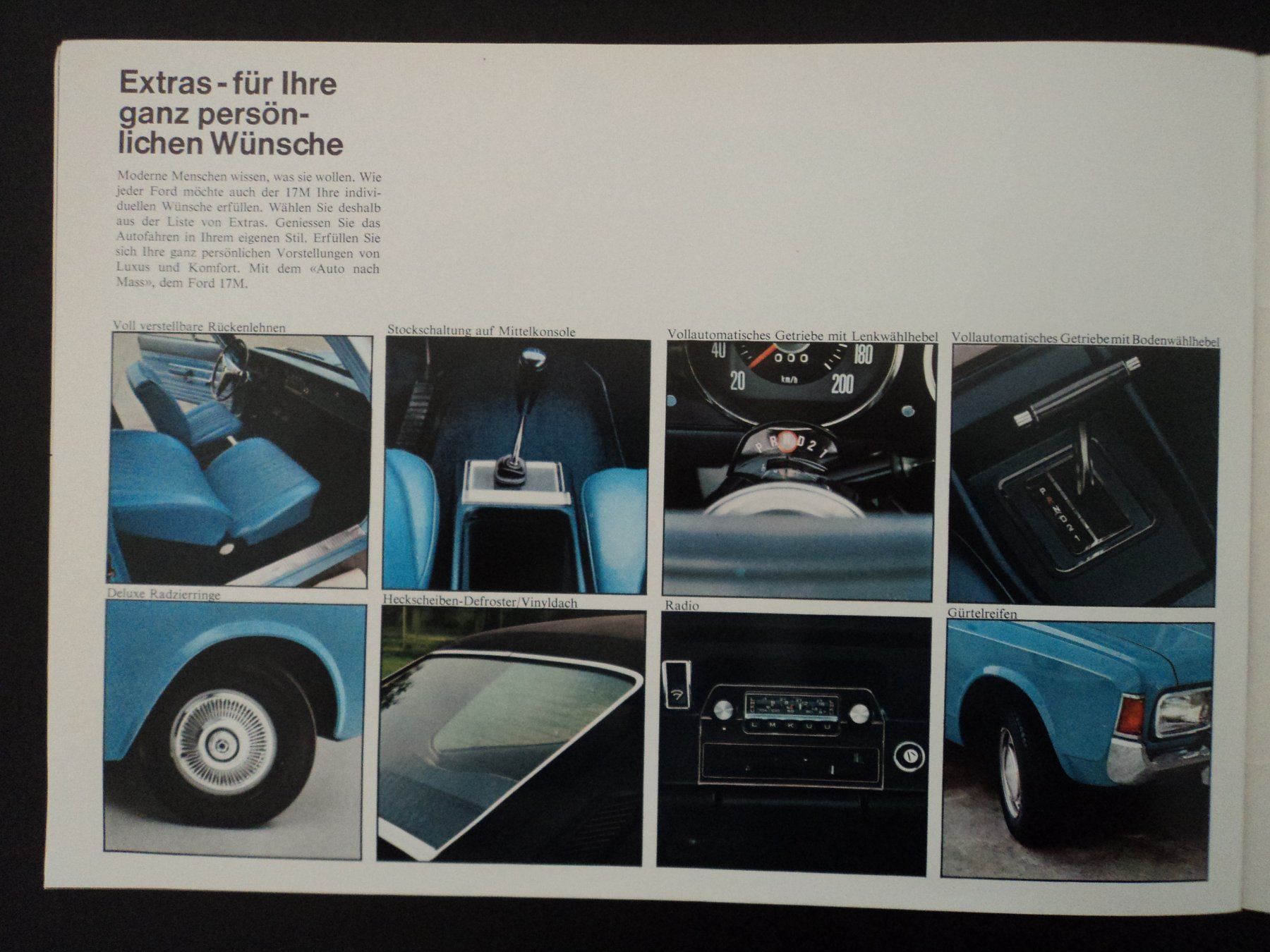 Ford Documenti: Prospekt Ford 17M 1960er – Usato da Schwarzenburg venduto da modelCARama 6