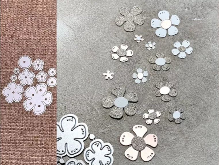 Schablonen: Stanzschablone Nr.163, Blumen (Sizzix geeignet) – Neu und originalverpackt aus Gretzenbach von Fliegepilz56