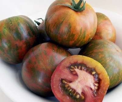 Piante & sementi: Black Zebra BIO - Solanum lycopersicum - 15 Samen – Nuovo e nell'imballaggio originale da Sumiswald venduto da Cham14559
