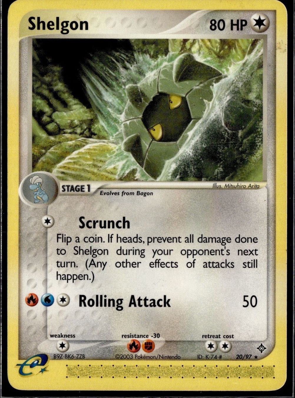Pokémon Carte collezionabili: Shelgon EX Dragon 20/97 Pokémon 2003 – Usato da Zürich venduto da pokemon_cards