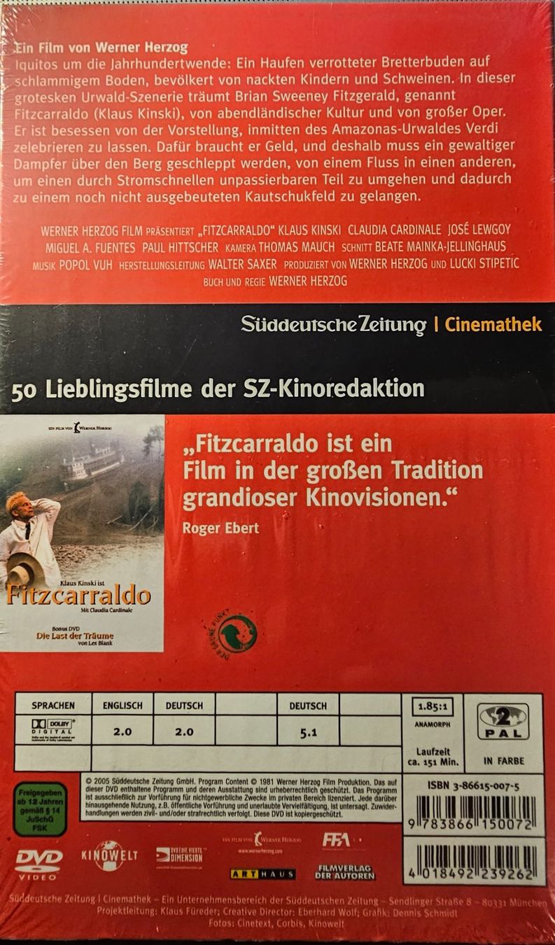Tous les DVDs: Fitzcarraldo – Neuf avec emballage d'origine à Wahlen b. Laufen par Cg10 1