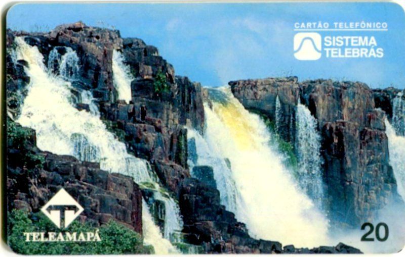 Schede telefoniche: Telefonkarte "Wasserfall". Brasilien – Usato da Basel venduto da Butsch5