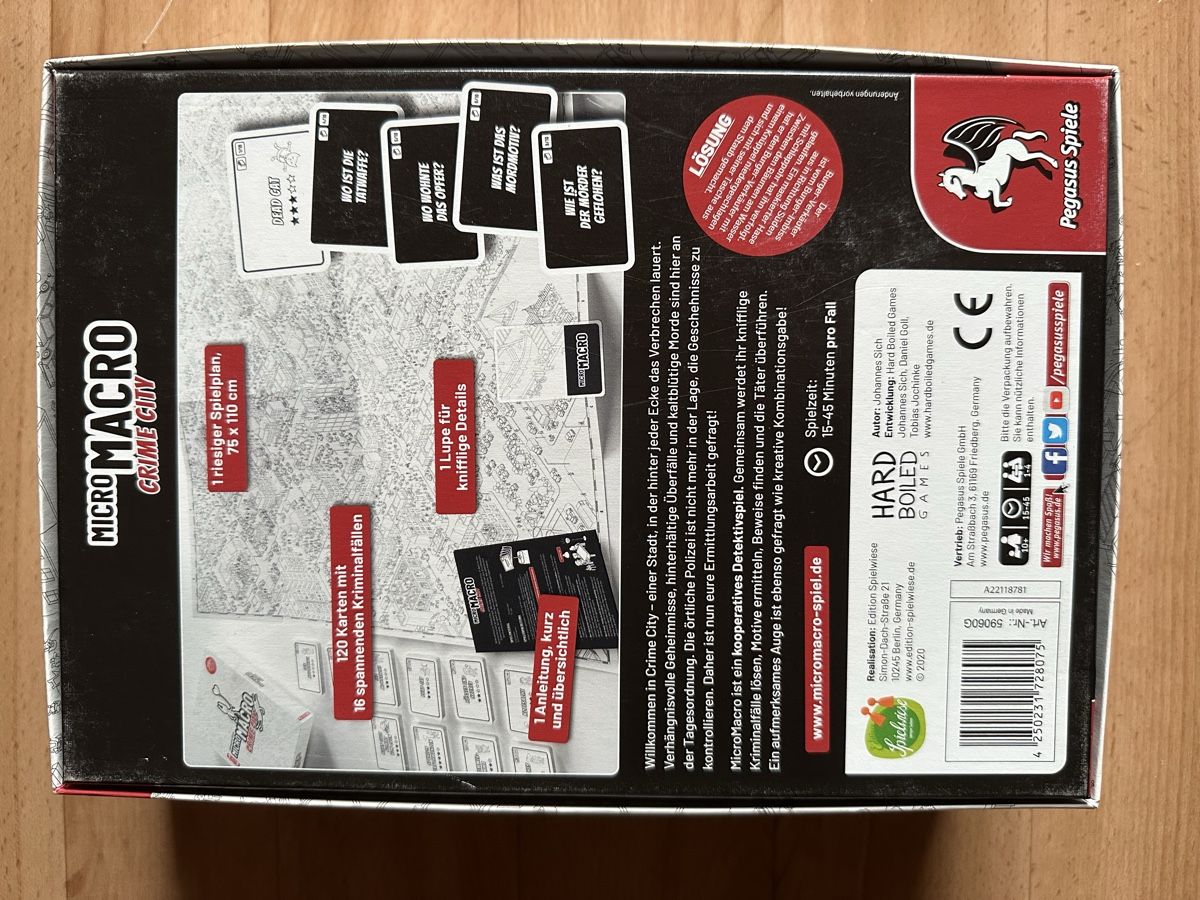 Pegasus Spiele Spiele: Crime City – Gebraucht aus Pragg-Jenaz von eri_2vjy 1