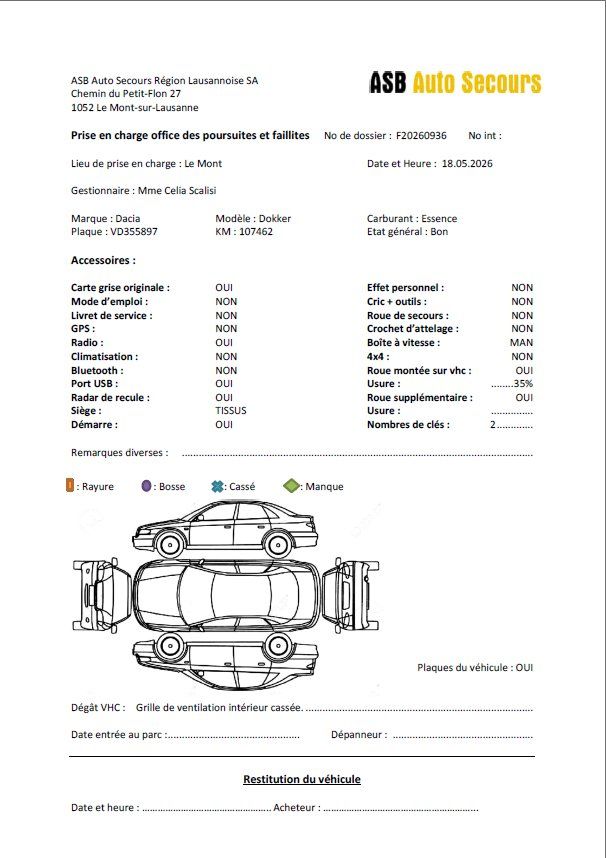 Dacia Autos: Dacia, Dokker 1.2 – Gebraucht aus Lausanne von OF_Lausanne 7