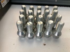 Radschrauben M12x1.5 Kegelbund, 17mm, Top Zustand, 20 Stk