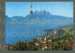 AK color Weggis LU Luftseilbahn nach Rigi Kaltbad ≈ 1978