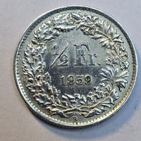 50 Rp. 1959 Silbermünze