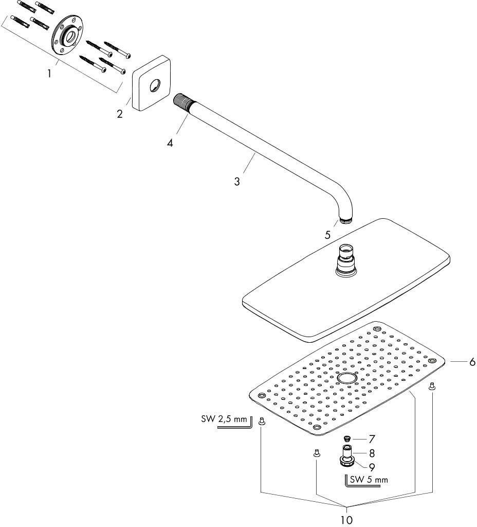 Soffioni doccia: Hansgrohe Raindance E Kopfbrause360 1jet – Nuovo e nell'imballaggio originale da Bottighofen venduto da zaap 3