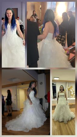 Brautkleid Weiss Grösse 36/40 Prinzessinnen-Stil