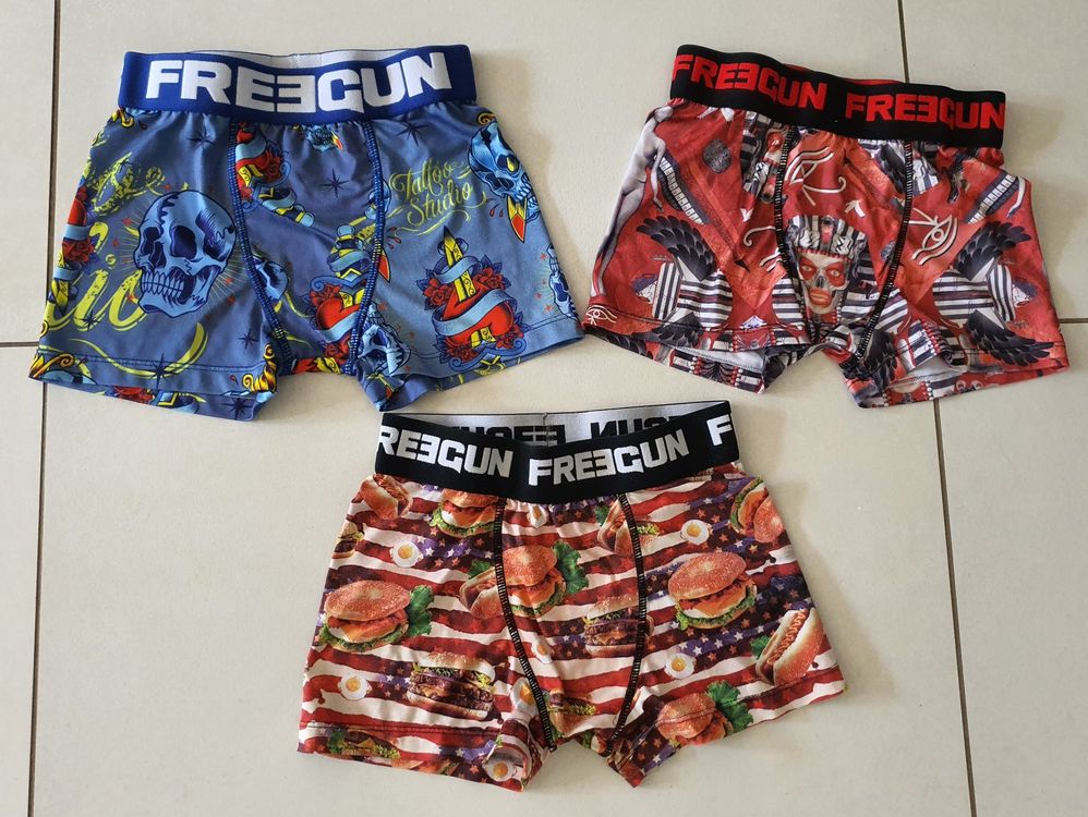 Lot de 3 boxers Freegun taille 6 8 ans Acheter sur Ricardo