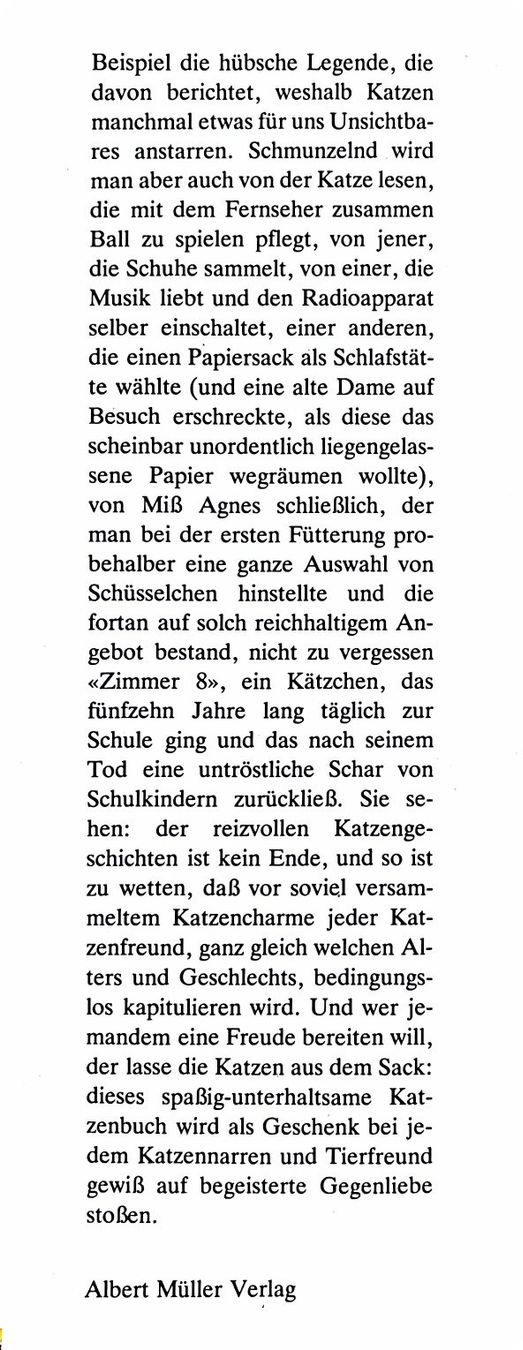 Livres: Millard Adele, Lieben Sie Katzen – Neuf (Voir description) à Sarnen par Livres 3