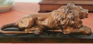 Statuette: Bronzefigur eines Löwen – Usato da Bettlach venduto da wad_z82k