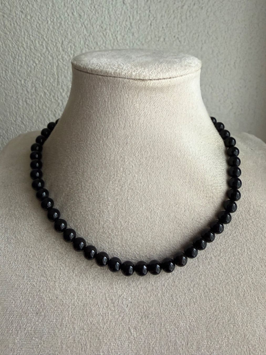 Catenine: Onyx Kette mit Silber Verschluss 925 – Usato da Spiegel b. Bern venduto da Rogger72 1