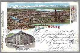 1898, ZÜRICH, HÔTEL z. KOPF, ZÜRICH III