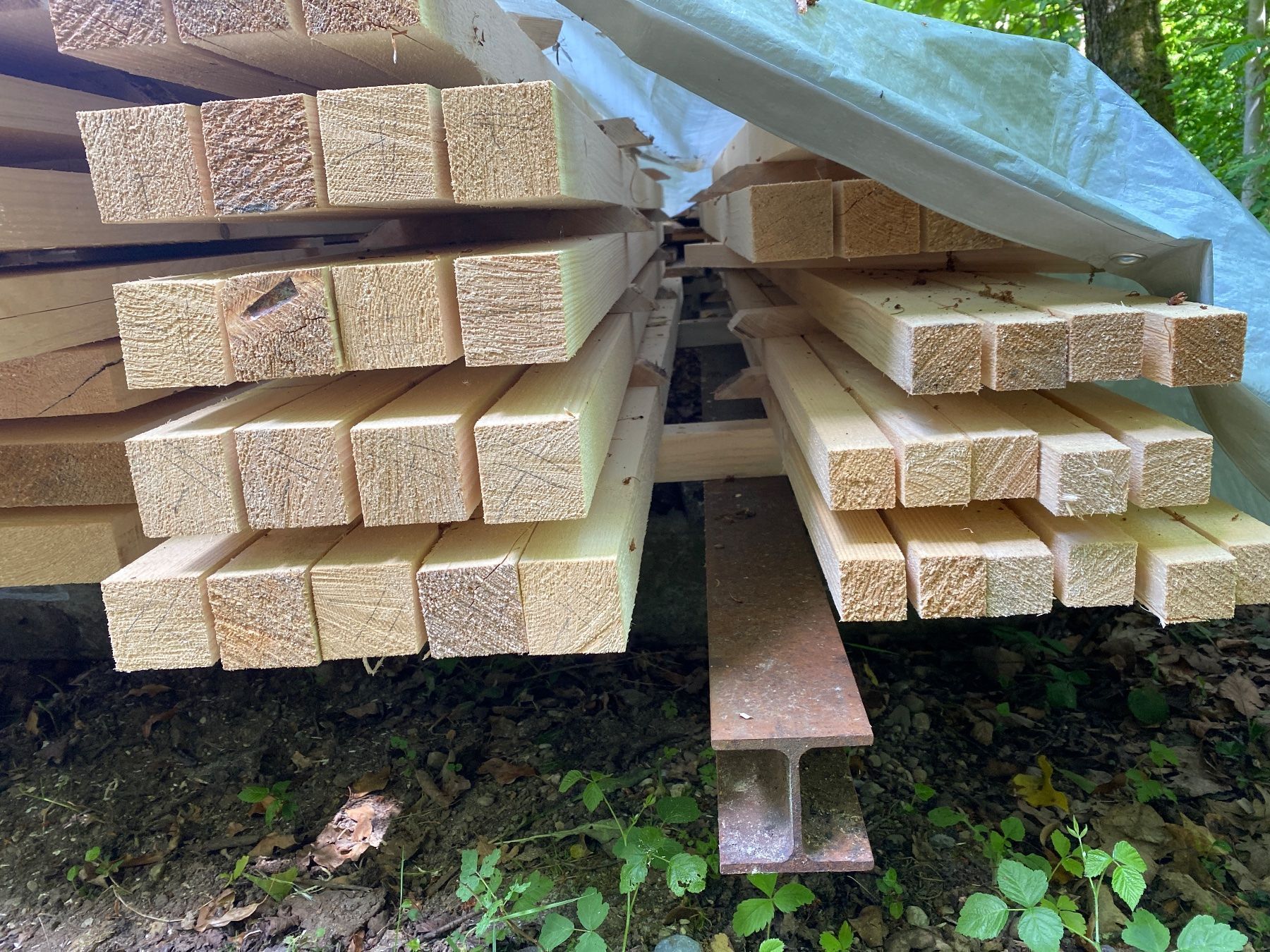 Holzartikel: Doppellatten / Balken 80x80mm, Schweizerholz – Neu (gemäss Beschreibung) aus Wallisellen von CH-Holz-CH 1