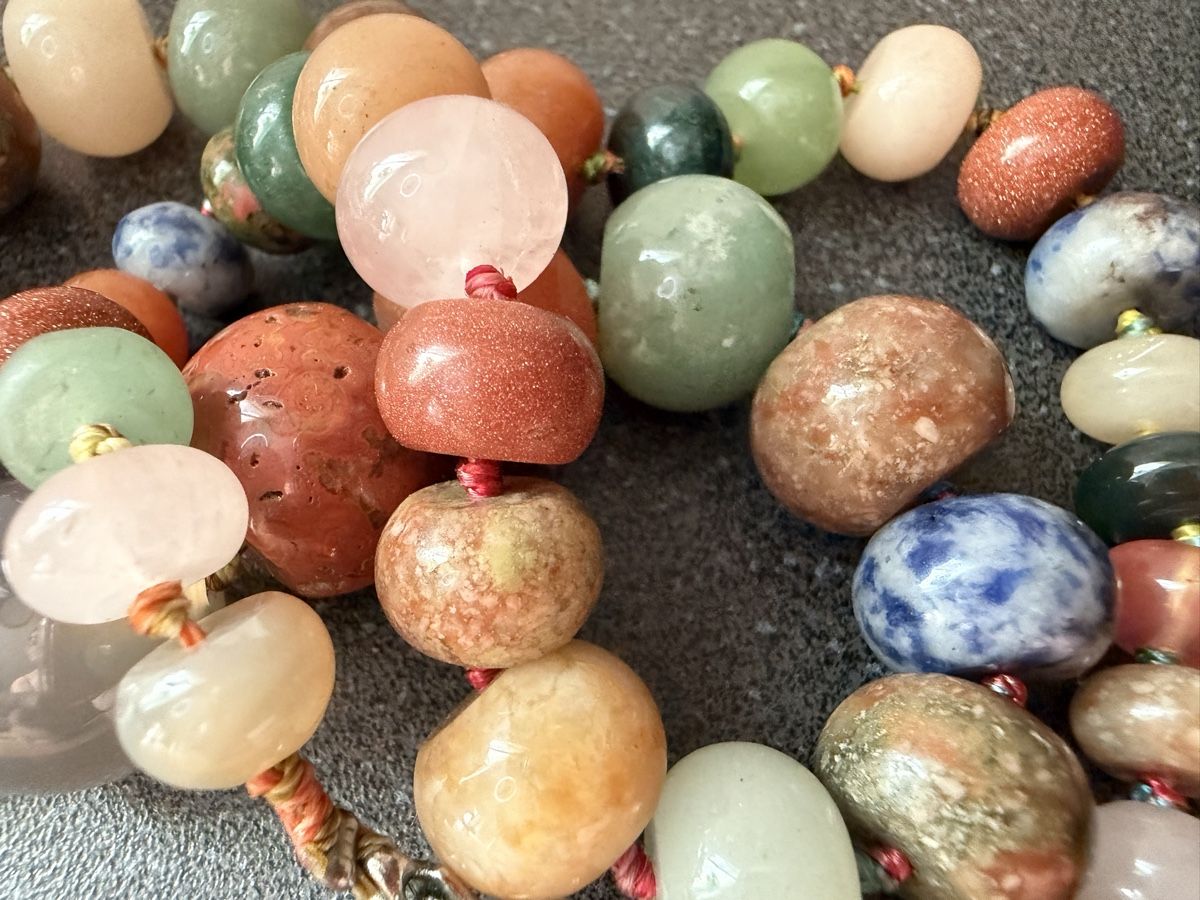 Catenine: Vintage gemischte Steine Halskette – Usato da Lamone venduto da LaCantinaMagica 7
