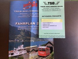 Seelisberg Freikarte TSB für 4 Freifahrten, gültig bis 2030