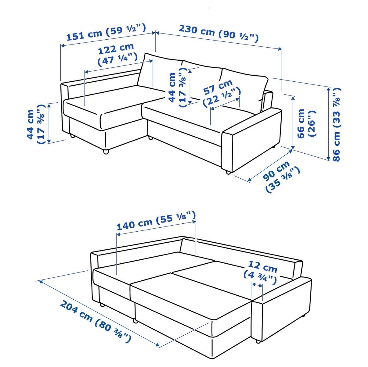 Ikea Divani: Schwarz Bettsofa – Nuovo (secondo la descrizione) da Basel venduto da filipa_machado 5
