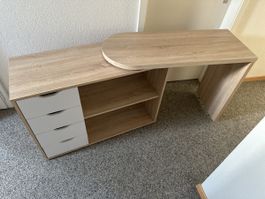 Schreibtisch Eckelement mit Schubladen