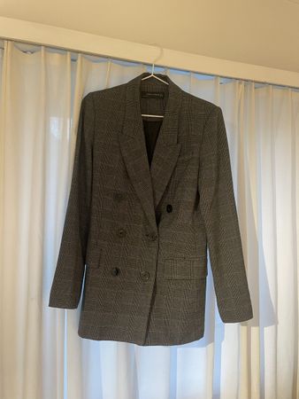 Zara Woman Plaid Blazer, Size S