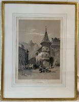 Alter Abdruck / Gemälde - Thun "Freienhofgasse" NP CHF 430.-