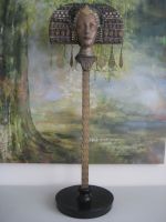 Dekorativer Frauenkopf Skulptur Figur