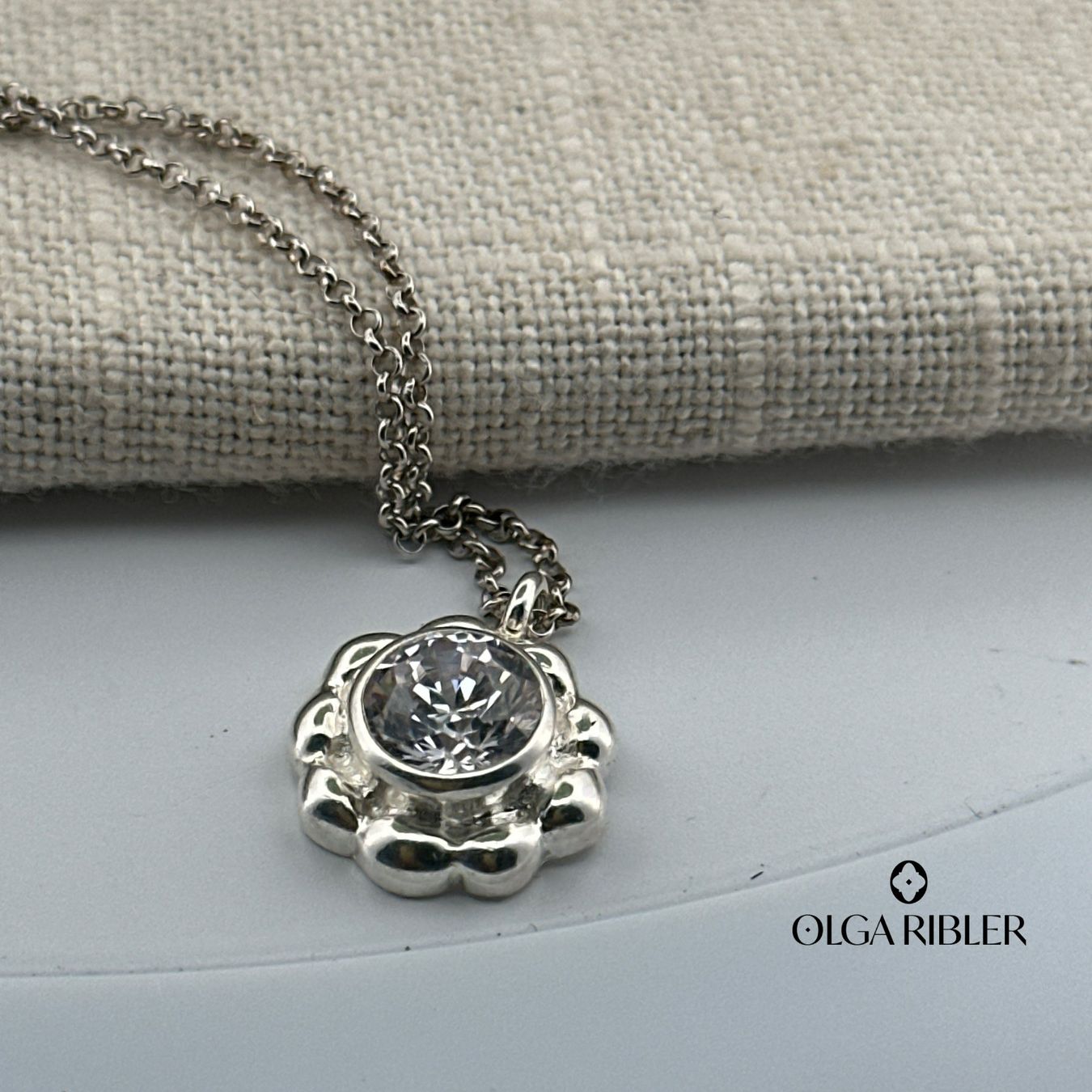 Olga Ribler Ketten: Silberkette fein mit Topas 45 cm – Neu (gemäss Beschreibung) aus Luzern von Schmuckoutlet 4