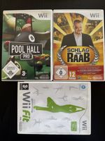 3 Nintendo Wii Spiele Pool Hall Pro Schlag den Raab Fit