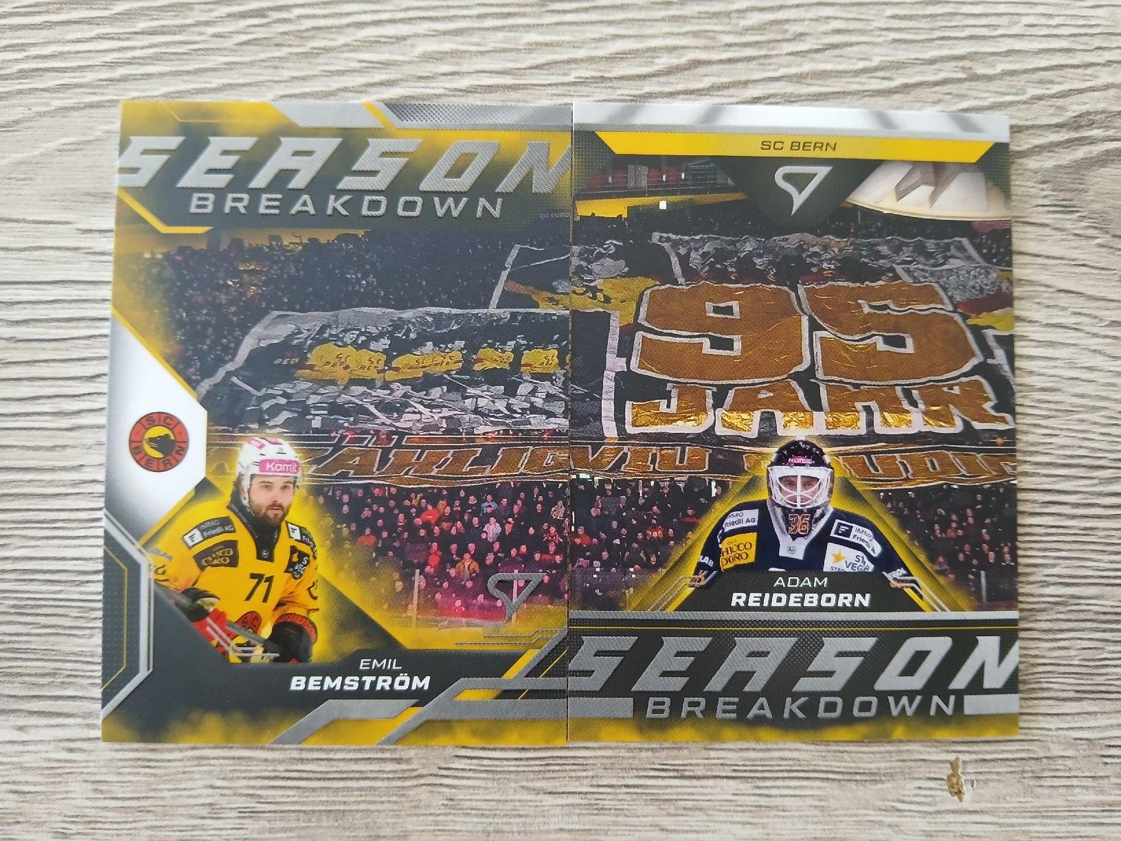 Sportzoo Carte collezionabili: SC Bern Saison Breakdown Karte Emil Bemström Adam Reideborn – Nuovo (secondo la descrizione) da Düdingen venduto da oliheimo92