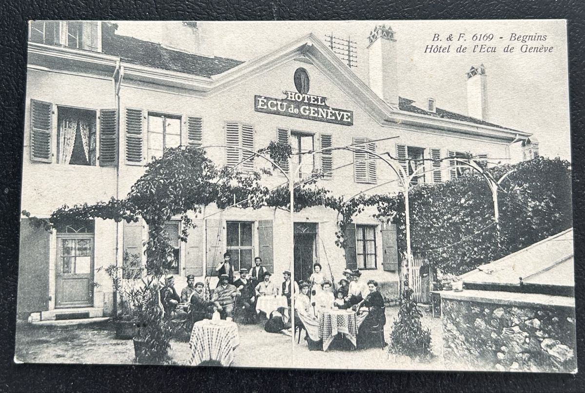 Cartoline postali: Begnins Hotel Ecu de Geneve  – Usato da Horw venduto da Tellbub