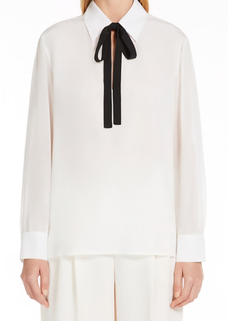 Max Mara Camicette: Max Mara Studio Seidenbluse mit Schleife, Gr. 36 Top! – Usato da Zürich venduto da tachermann
