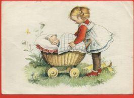 KÜNSTLER AK Kinderskizze  von H. Spörri, Braunwald
