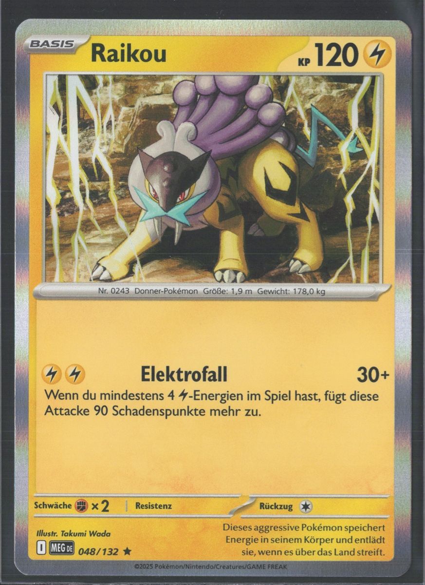 Pokémon Carte collezionabili: POKÉMON / Raikou / Mega Evolution / Holo 🇩🇪 – Usato da Herzogenbuchsee venduto da TCG-High-Quality