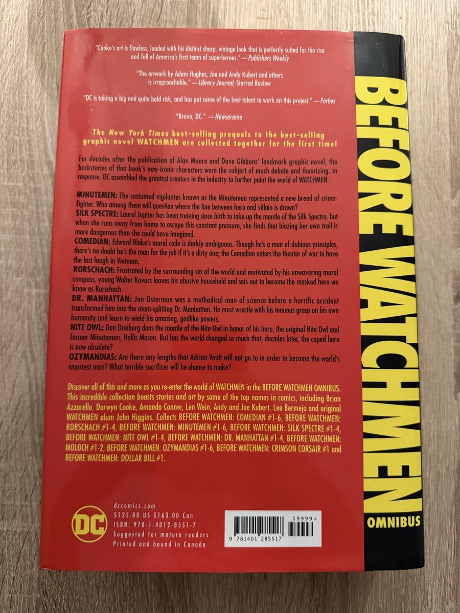 Comics: DC Before Watchmen - Omnibus - wie neu – Gebraucht aus Stein am Rhein von ricks0r 1