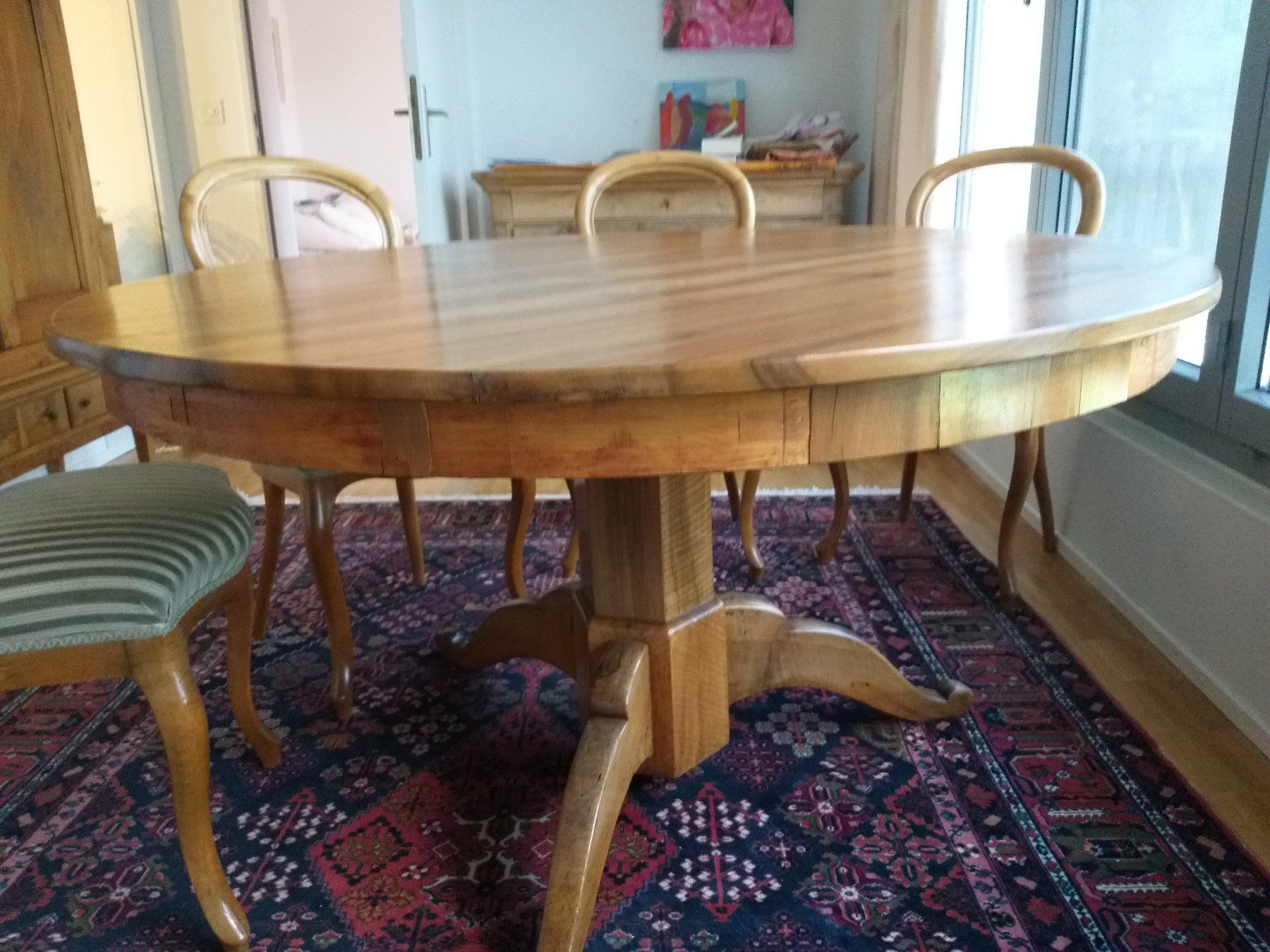 Tavoli: Runder Esszimmertisch Biedermeier – Usato da Magden venduto da utsalk 1