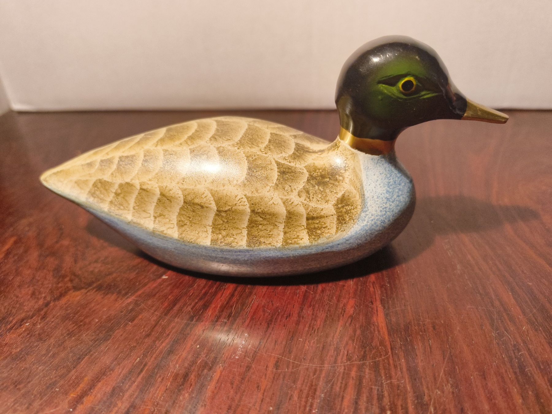 Statuette: Vintage Messing Deko Ente Bemalt – Usato da stettlen venduto da VintageBern_ch 3