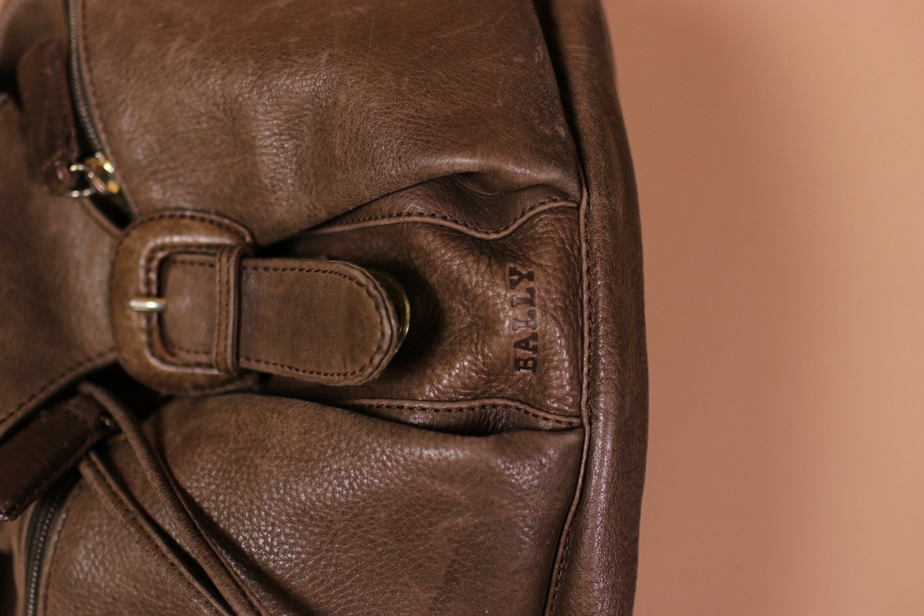 Bally Zaini: Vintage 1980s BALLY Brown Leather Backpack – Usato da Hombrechtikon venduto da BAZ-Vintage 4