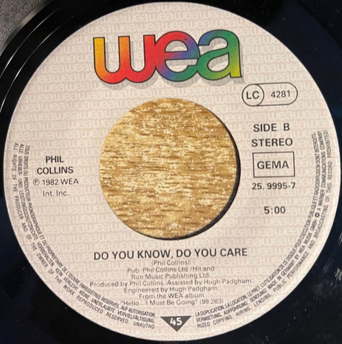 Dischi in vinile: PHIL COLLINS - THRU' THESE WALLS – Usato da Bussigny venduto da vinyl-pas-cher 3