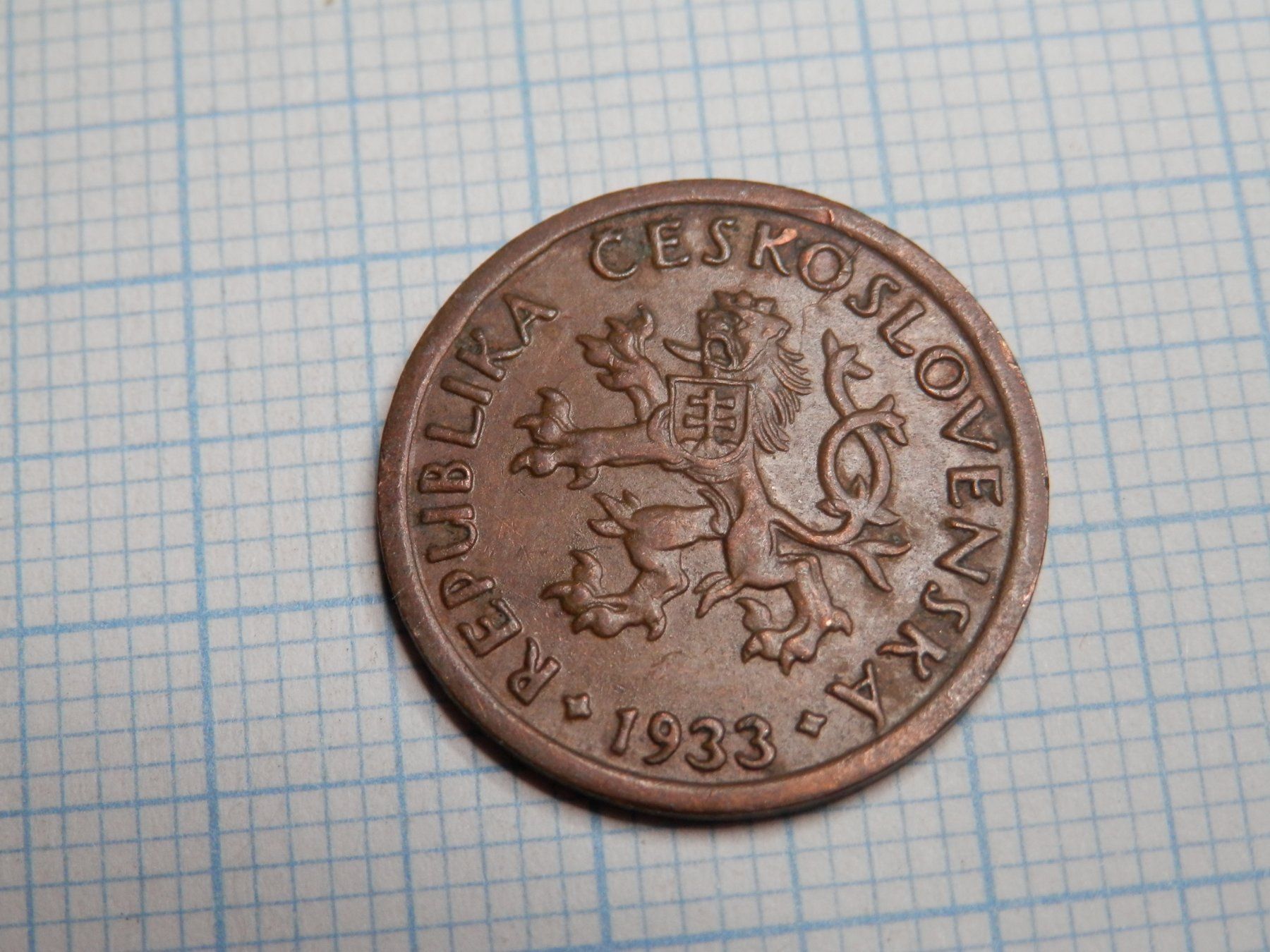 Tutti le monete: Tschechoslowakei 10 Heller, 1933 rar – Usato da Weiach venduto da weiach81