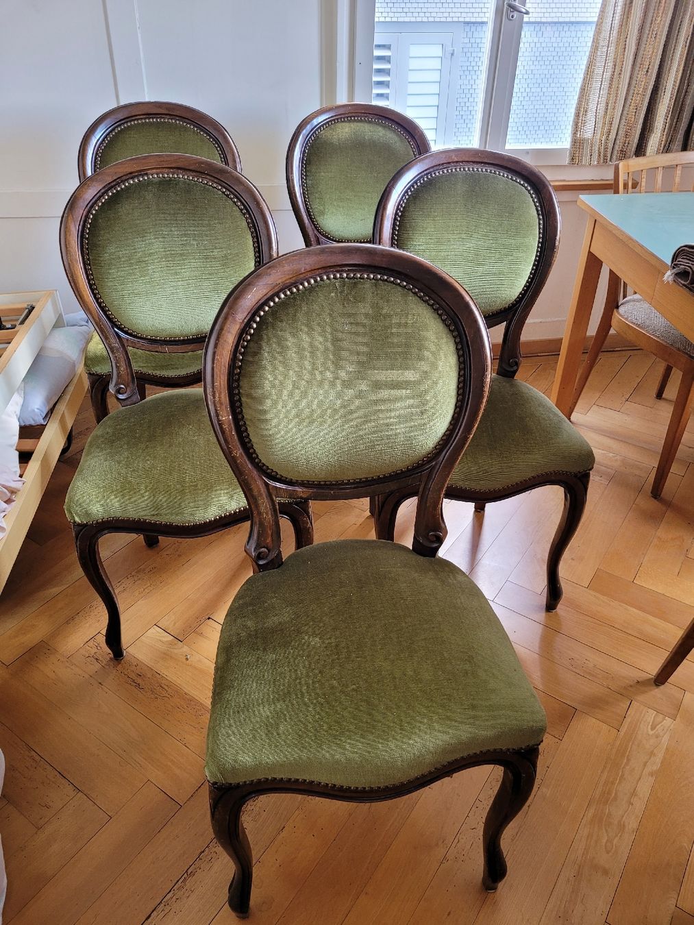Sedie: 5x Stühle Barock Stil – Usato da Inwil venduto da Flower2325