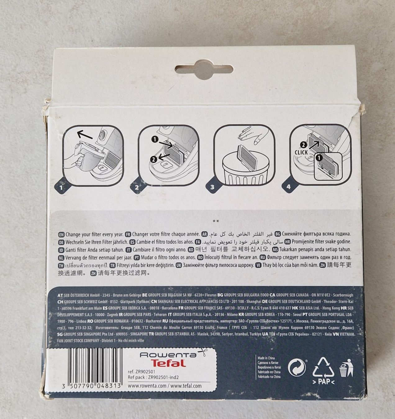 Altro per la casa: ***** Rowenta Tefal HEPA Filter zr902501 – Nuovo e nell'imballaggio originale da Villaz-St-Pierre venduto da Ubid 1