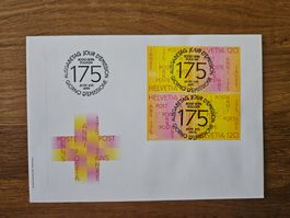 FDC Viererblock 175 Jahre Post 2024
