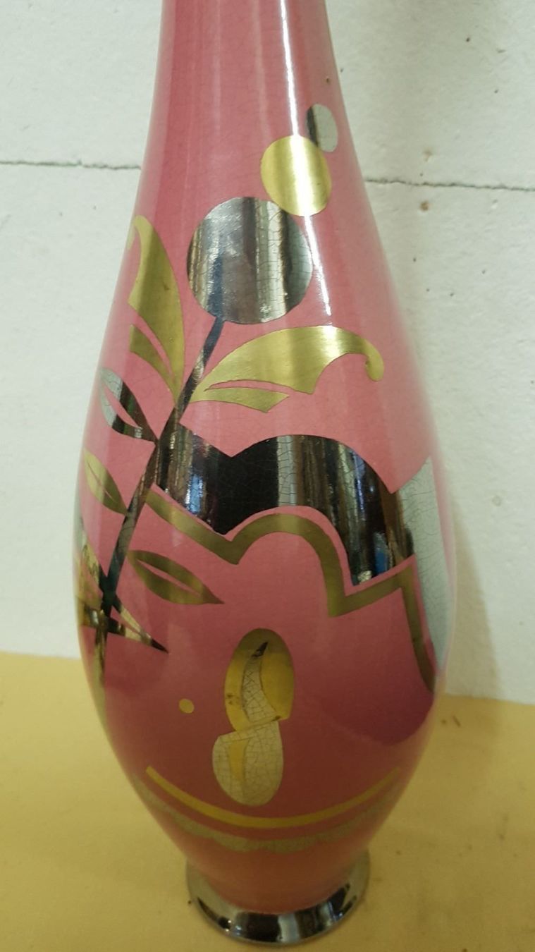 Vasi & Recipienti: grand vase art-déco en faïence – Usato da Lausanne venduto da leneko 1