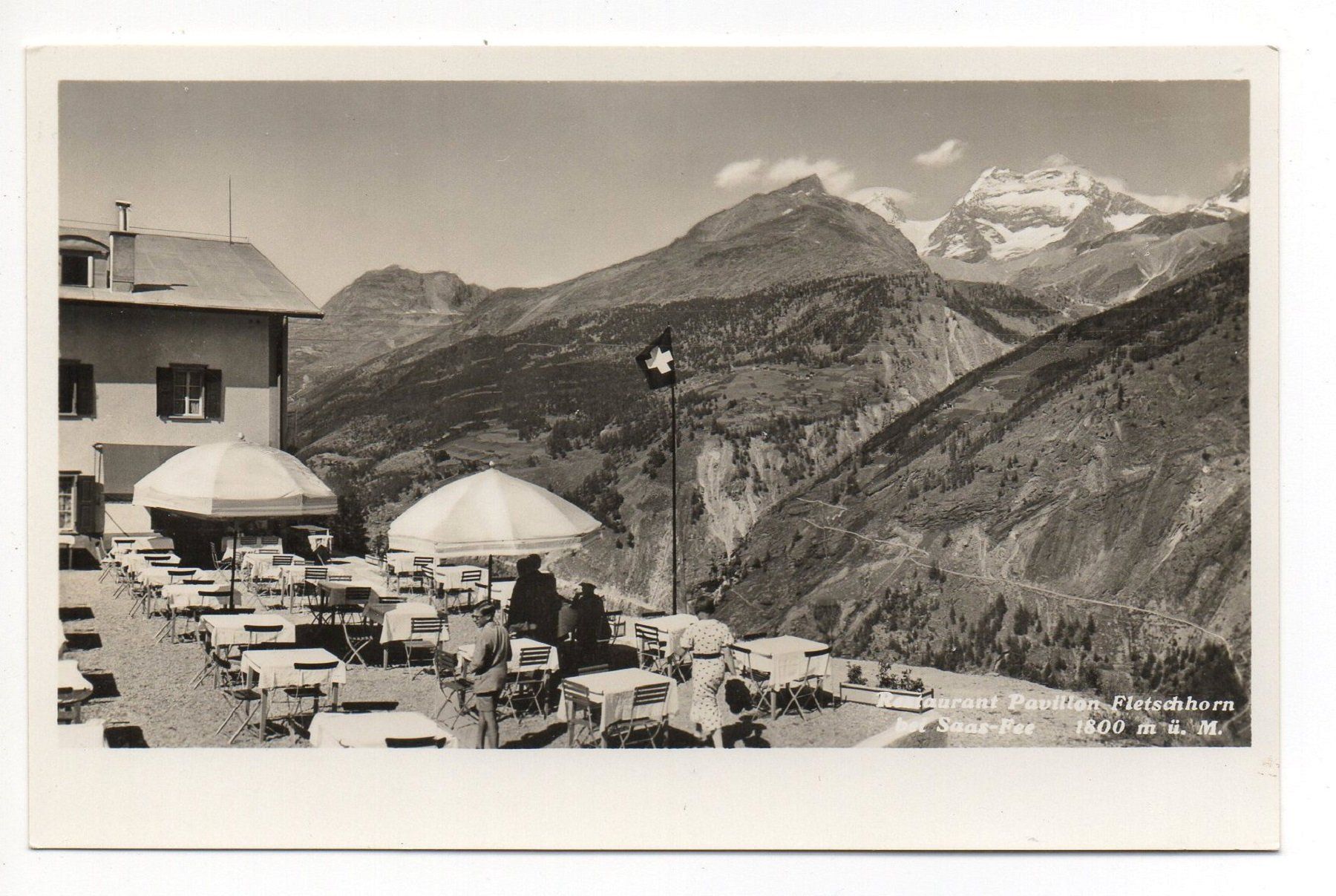 Cartoline postali: SAAS-FEE Restaurant Pavillon Fletschhorn – Nuovo (secondo la descrizione) da Jona venduto da philajona